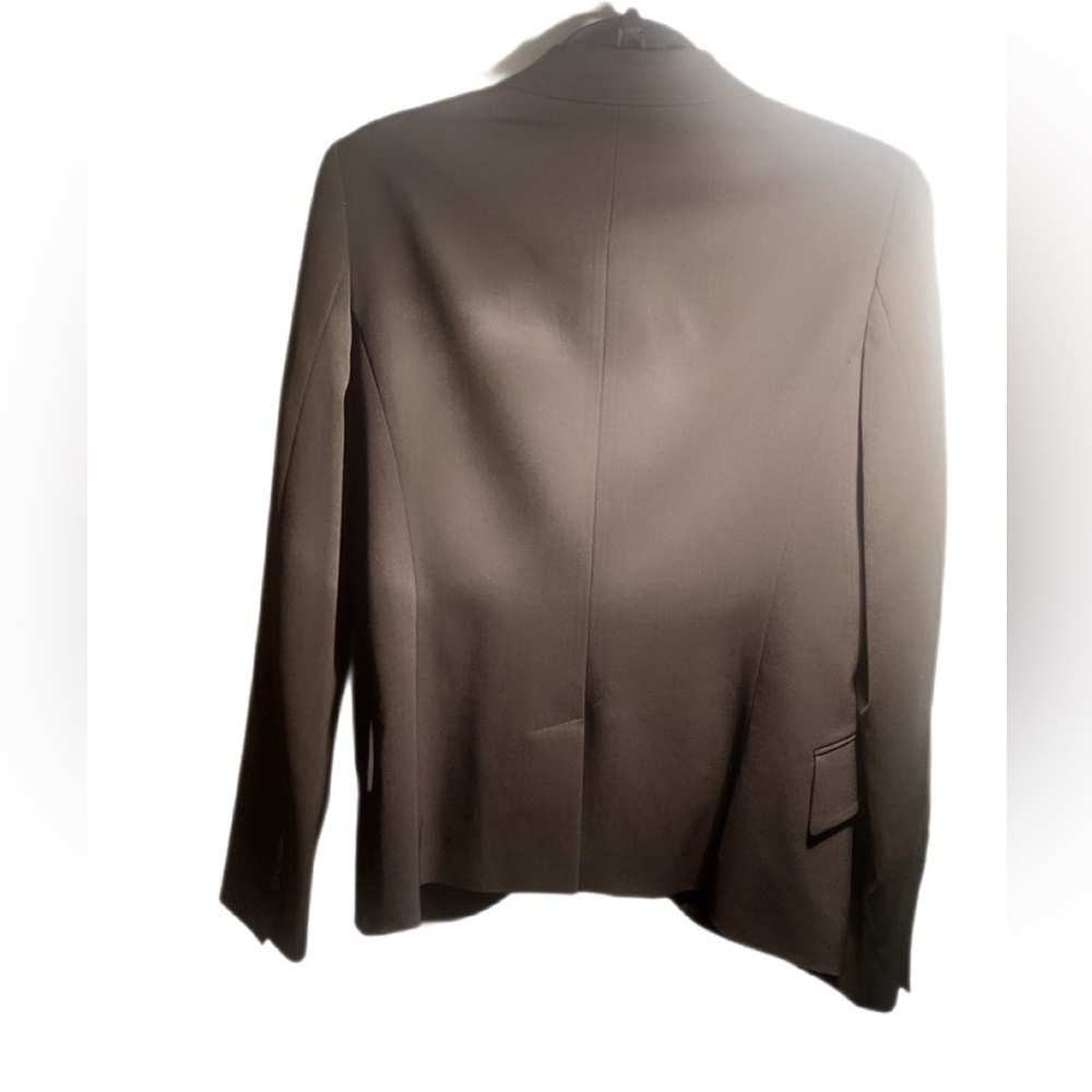 Seventy Black Blazer Notch Lapels pockets side zipper day 2 nite long sleeve 44 - Picture 3 of 6